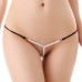 Sexy Low-Waisted Spliced Beaded Women's T-Back